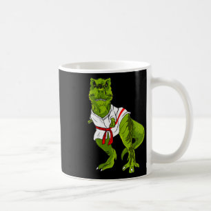 Caneca De Café Artes Marciais de Dinossauro Ninja Engraçado Judô 