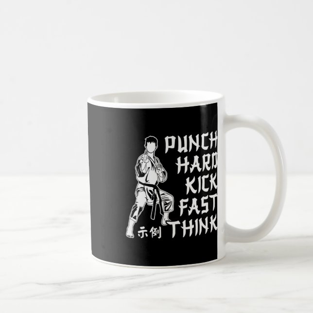 Caneca De Café Artes marciais de Karate, rápido em Duro, (Direita)