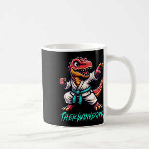 Caneca De Café Artes Marciais Engraçadas Karatê Taekwondo Dino An