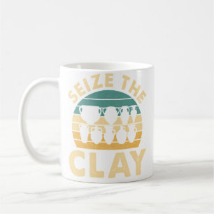 Caneca De Café Artesão de Cerâmica Criador de Argila Humorístico