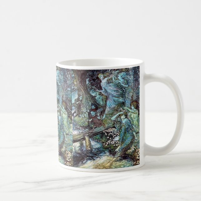 Caneca De Café Arthur rackham, "Ninfas de Madeira" (Direita)