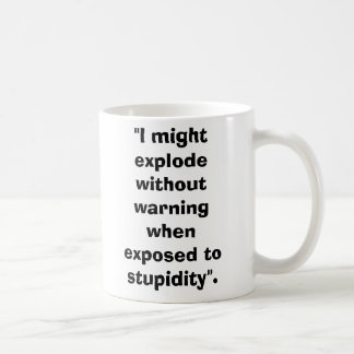Caneca De Café ArtilleryShell, "eu pude explodir sem warnin…