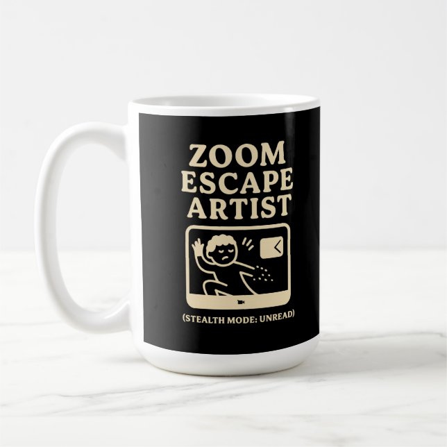 Caneca De Café Artista da Fuga do Zoom (Esquerda)