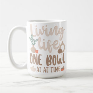 Caneca De Café Artista de Cerâmica Vivendo a Vida Uma Tigela de C