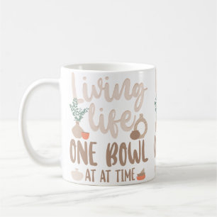 Caneca De Café Artista de Cerâmica Vivendo a Vida Uma Tigela de C
