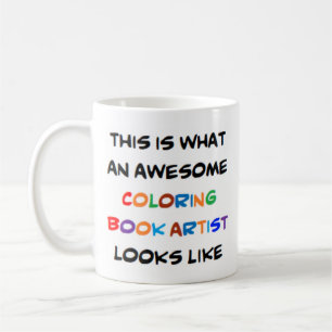 Caneca De Café artista de livros coloridos, incrível