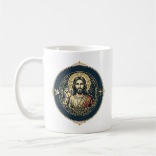 Caneca De Café Artista Digital Jesus Camiseta de Arte para iPad I