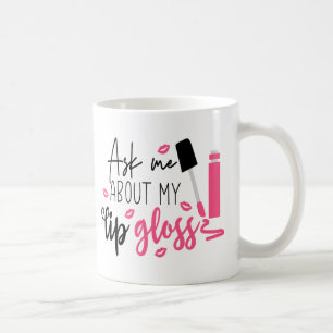 Caneca De Café Artista Engraçado Lip Gloss Cosmetologista Presen