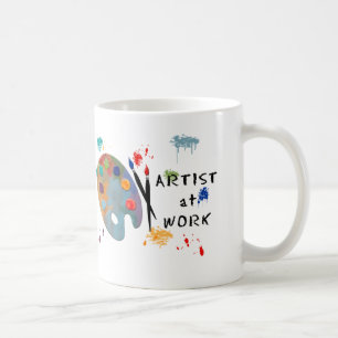 Caneca De Café Artista no trabalho