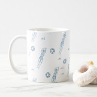 Artista Snychro Natando Team Girls Blue Patterno