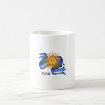 Caneca de Café Artística Lenda do Futebol Argentin