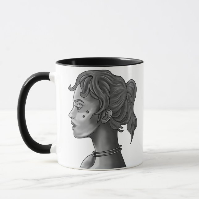 Caneca de Café Artístico Musa Celestial (Esquerda)
