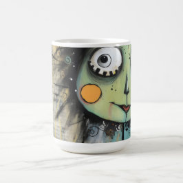 Caneca De Café ArtLady 13 Encantada e angustiada