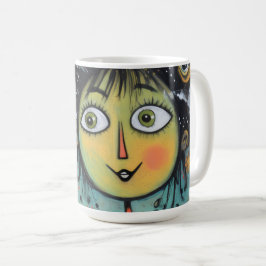 Caneca De Café ArtLady 17 Encantada e angustiada