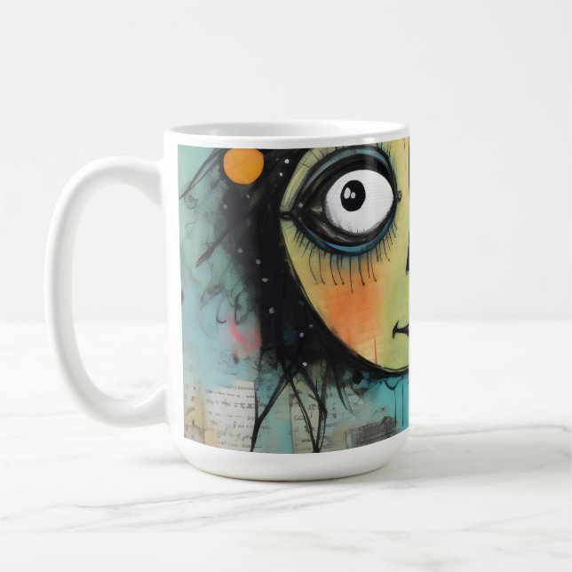 Caneca De Café ArtLady 22 Encantadora e angustiado (Esquerda)