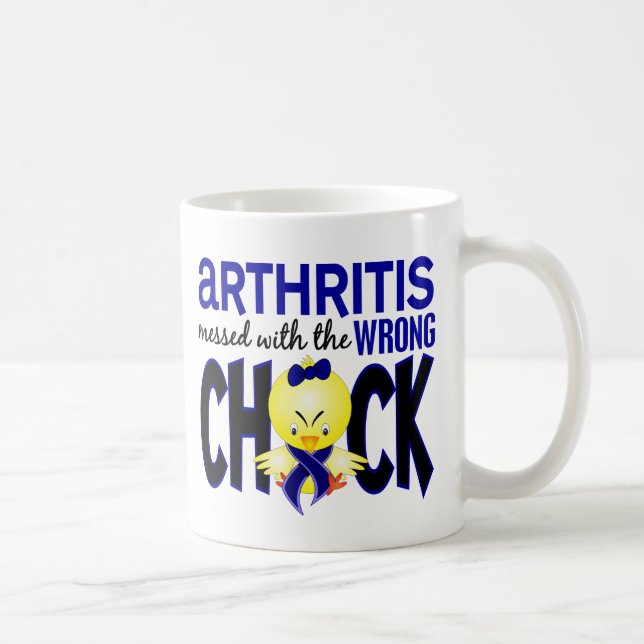 Caneca De Café Artrite sujada com o pintinho errado (Direita)