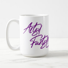 Caneca De Café ARTSY FARTSY PAINTBRUSH por Jeff Willis Art