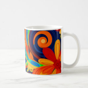 Caneca De Café Artsy Flowers