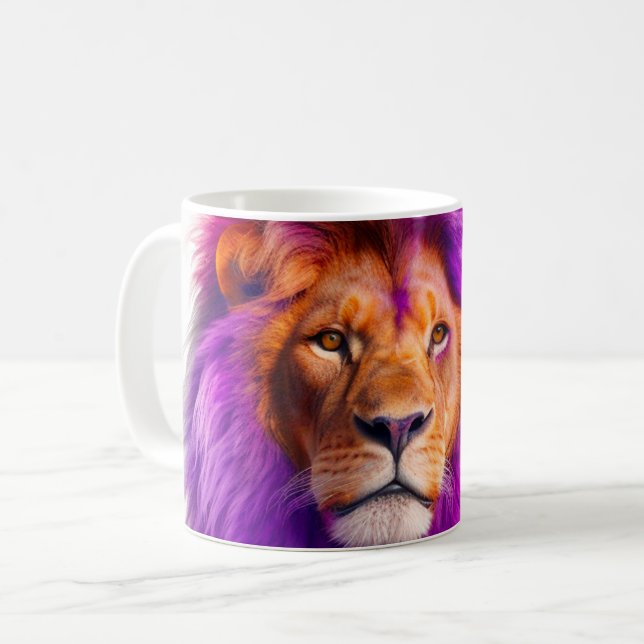 Caneca De Café Artsy Lion (Frente Esquerda)
