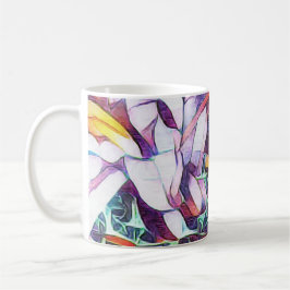 Caneca De Café Artsy Purple Flower Mug