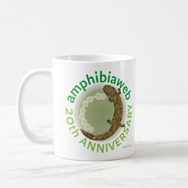 Caneca De Café #ArtYourAmphibian2020 - E. Anne Chambers - hellben (Esquerda)