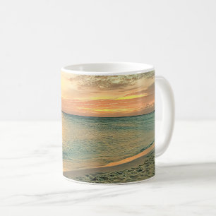 Caneca De Café Aruba Beach Coastal Sunset