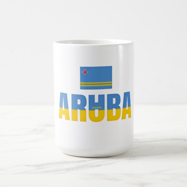 Caneca De Café Aruba  Bolsa Transparente | Caribe | Pronto para o (Centro)