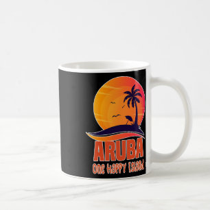 Caneca De Café Aruba One Happy Island Beaulinda Sunset Beach