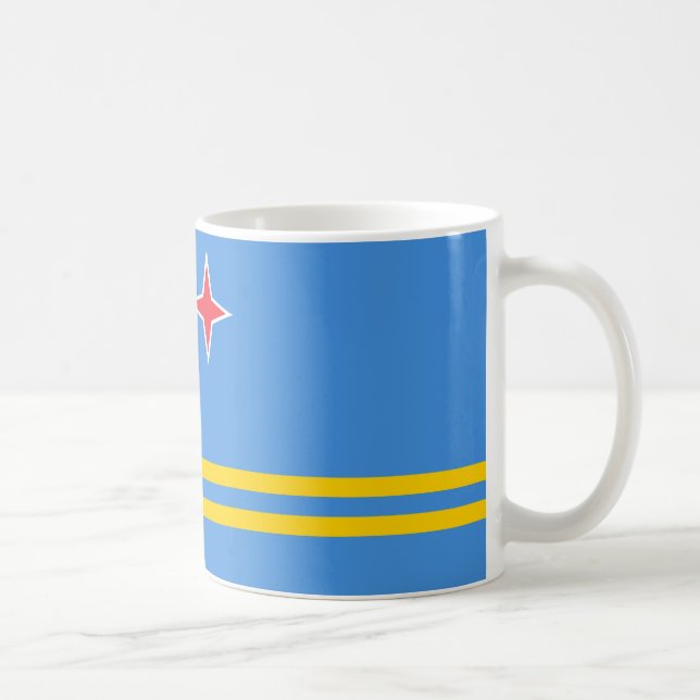 Caneca De Café Aruba Sinalizador Cerâmico (Direita)