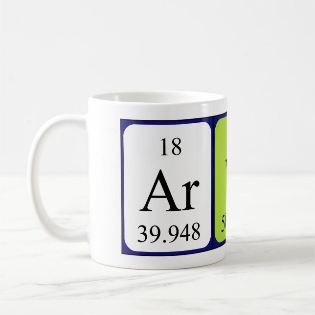 Caneca De Café Arvin periodicamente mesa name mug (Esquerda)