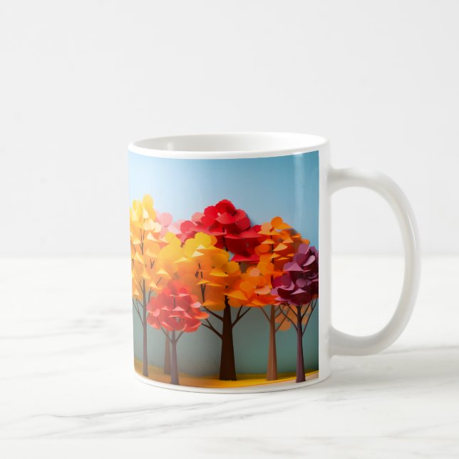 Caneca De Café árvore 3D (Direita)