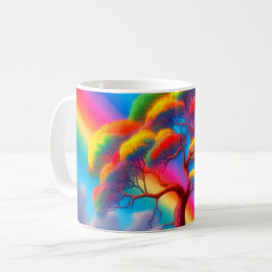 Caneca De Café Árvore arco-íris