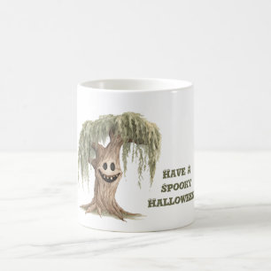 Caneca De Café Árvore Assustadora de Halloween