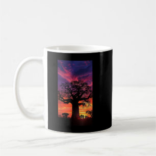 Caneca De Café Árvore Baobab Árvore Sunset Natureza ao ar livre