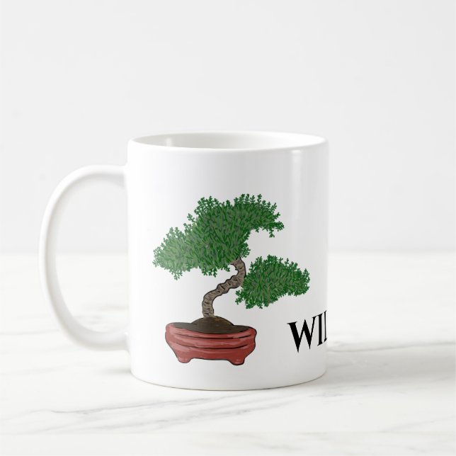 Caneca De Café Árvore Bonsai japonesa personalizada (Esquerda)