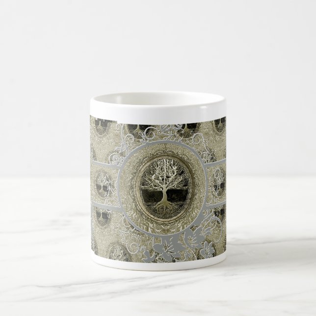 Caneca De Café Árvore da simplicidade da vida (Centro)