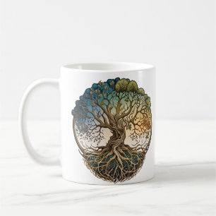 Caneca De Café Árvore da Vida Fantasia Celta Knot Tree