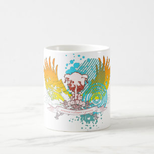 Caneca De Café árvore de alta fidelidade.