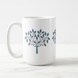Caneca De Café árvore de azevinho