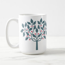 Caneca De Café árvore de azevinho