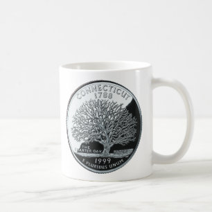 Caneca De Café Árvore de Carvalho do Quarto Trimestre do Estado