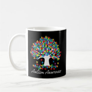 Caneca De Café Árvore de Consciência do Autismo Mês de Vida do