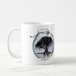 Caneca De Café Árvore de Deusa em Todas as direções em Roxo