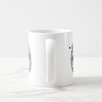 Caneca De Café Árvore de Deusa em Todas as direções em Roxo