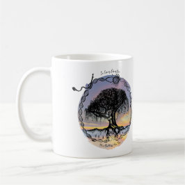 Caneca De Café Árvore de Deusa em Todas as direções no pôr do sol
