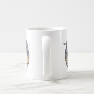 Caneca De Café Árvore de Deusa em Todas as direções no pôr do sol