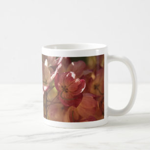 Caneca De Café árvore de florescência cor-de-rosa