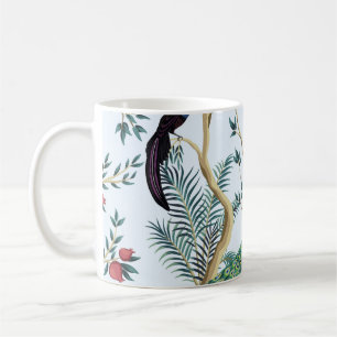 Caneca De Café Árvore de fruta de romã de jardim de videira, ave