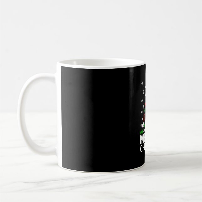 Caneca De Café Árvore de Gato de Natal Feliz (Esquerda)