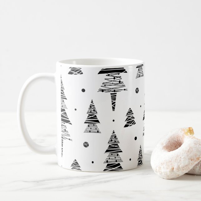 Caneca De Café árvore de Natal (Com Donut)